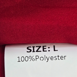 NWT Dark Red Ruffle Summer Dress – Size Large, Tie-Up Neck