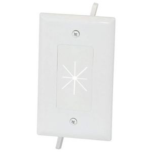 10 Pack Wall Plate with Flexible Opening with Hardware
