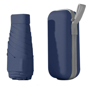 Mini Travel Umbrella Purse with Case Compact, Lightweight, UV Umbrella UPF 50+ Sun Protection
