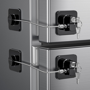 2 Pack Refrigerator Locks with Keys for Kids, Toddlers and Adults
