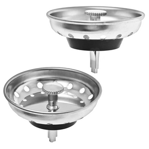 2 Pack - Kitchen Sink Strainer and Stopper - Standard 3-1/2 inch Drain