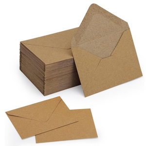 60 Pack 4 x 2.75" Mini Envelopes 120GSM Gift Card