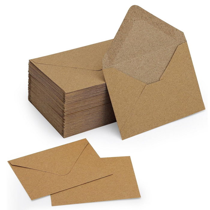 60 Pack 4 x 2.75" Mini Envelopes 120GSM Gift Card