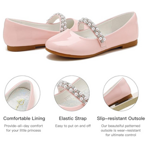 Girls Pink Dress Shoes Mary Jane Shoes - Size 3