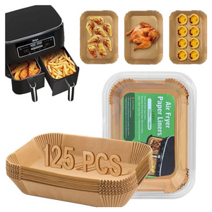 Air Fryer Liners, 125PCS Air Fryer Liners Disposable - 3-8 QT - 5.5"x8.6"