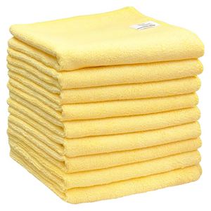 9-Pack Microfiber Cleaning Towels, Heavy-Duty & Reusable Cloths