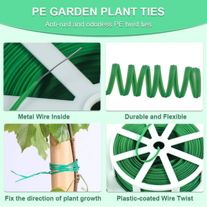 328 Feet Garden Plant Twist Tie with Cutter for Gardening