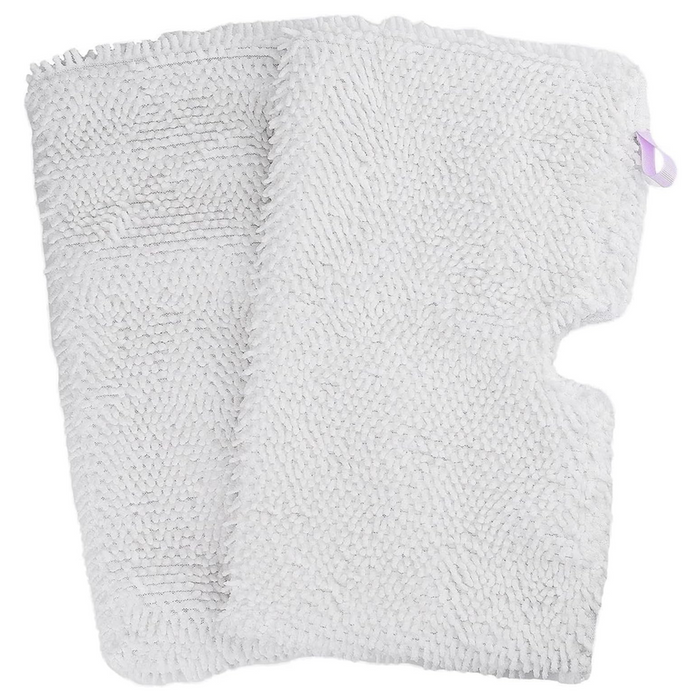 2-Pack Washable Microfiber Mop Pads Cleaning Pads Replacement for Shark Steam Pocket Mops S3500 Series, S3501, S3601, S3550, S3901, S3801, SE450 (White)