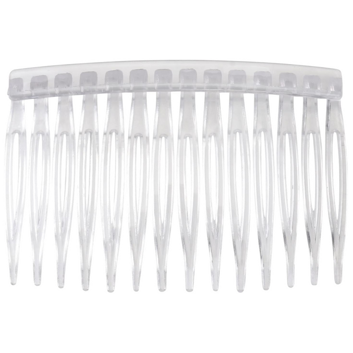 10pcs Transparent Plastic Hair Clip Combs French Twist Comb