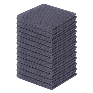 100% Cotton Waffle Weave Kitchen Dish Cloths, Ultra Soft Absorbent Quick Drying Dish Towels