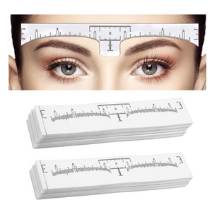 100Pcs Eyebrow Ruler Sticker Disposable Eyebrow Mapping Ruler Sticker for Microblading