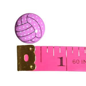 20 Flatback Resin Volleyballs