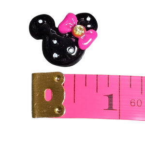 12 Flatback Minnie Mouse Heads