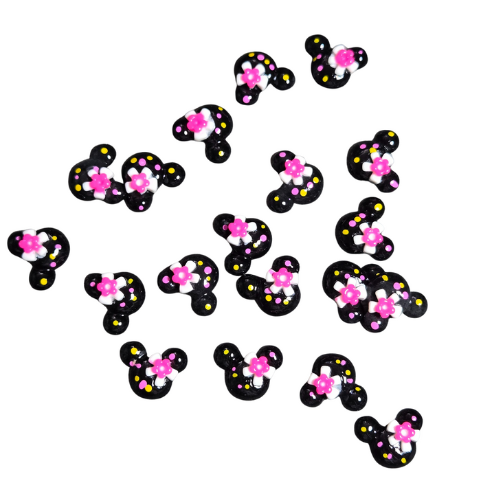 19 Flatback Minnie Mouse Heads