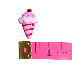 19 Flatback Resin Ice Cream Cones