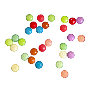29 Flatback Resin Colored Circles