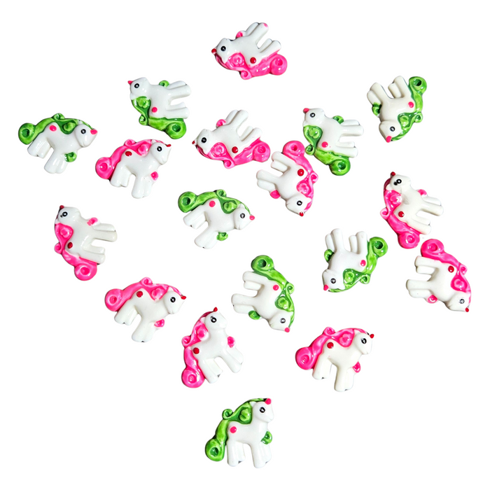 18 Flatback Resin Pony's