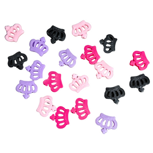20 Flatback Resin Princess Crowns