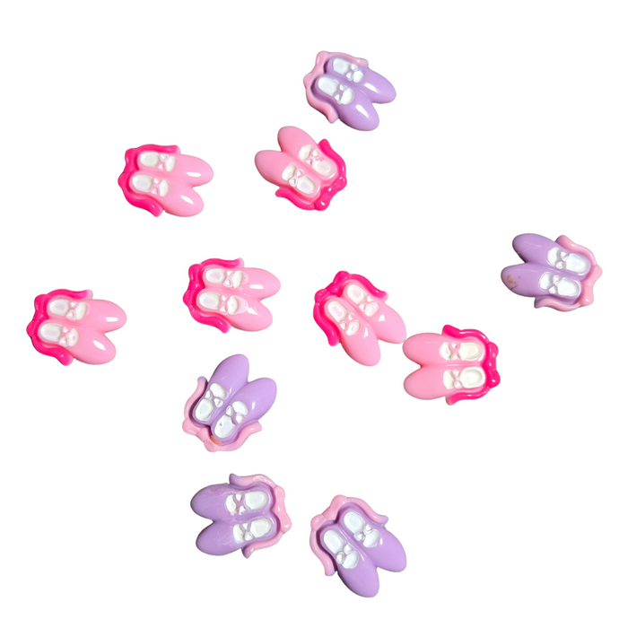 11pcs Flatback Resin Ballerina Shoes