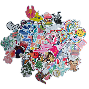 100 Assorted Vinyl Stickers