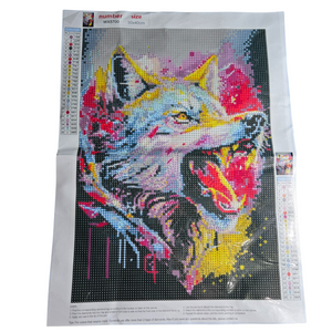 Wolf Diamond Art