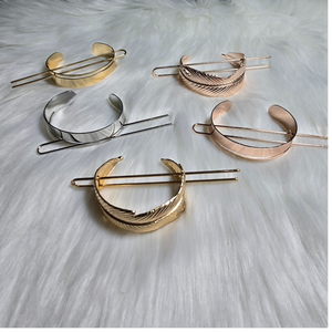 5 Hair Cuffs, X-Shaped and Round Bun Cages