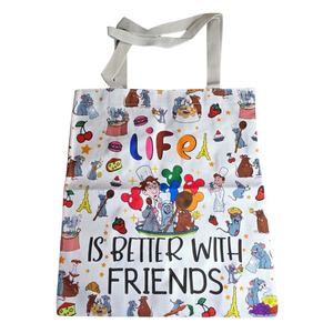 Life Is Better With Friends Canvas Tote Bag