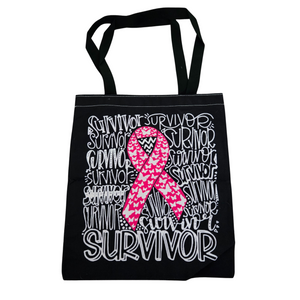 Breast Cancer Canvas Tote Bag