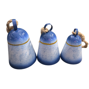 Blue Bells, Christmas Hanging Bells, Christmas Wreath Bells, Tree Bells