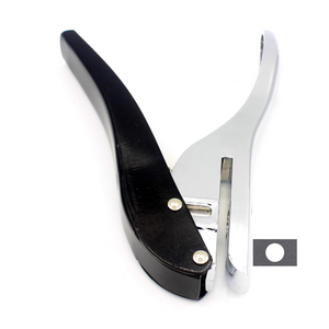 Metal Silver Hand-held 2/5 inch 10mm Round Heavy Duty Single Circle Hole Punch