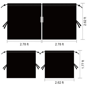 Set of 3 Car Privacy Curtains, Car Window Covers for Sleeping in Car for Camping SUV Van