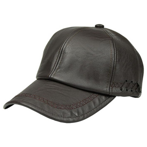 Men's PU Leather Adjustable Winter Warm Baseball Cap
