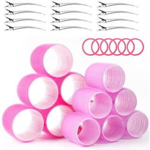 Jumbo Hair Rollers - 30 Pcs Heatless Curlers for Long & Short Hair