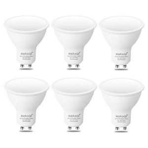 6 Pack GU10 Base MR16 120V 7W LED Bulb, 700LM 3000K Soft Warm Light