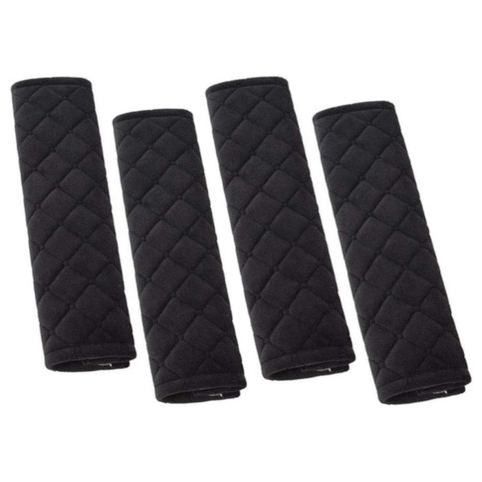 4 Pcs Seat Belt Pads, Plaid Cotton Soft and Comfortable Seatbelt Shoulder Strap Cover for Kids Adults