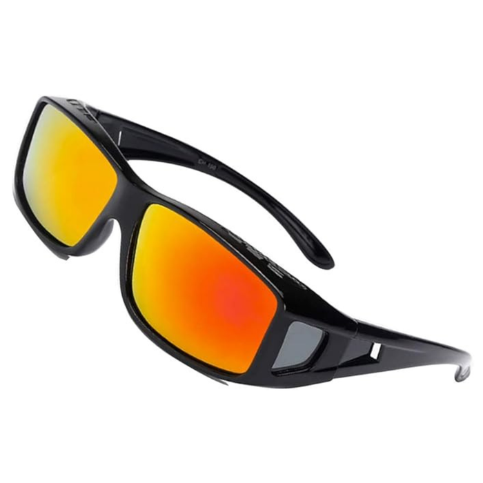Polarized Fit Over Glasses Sunglasses with Side Shield Driving Lens