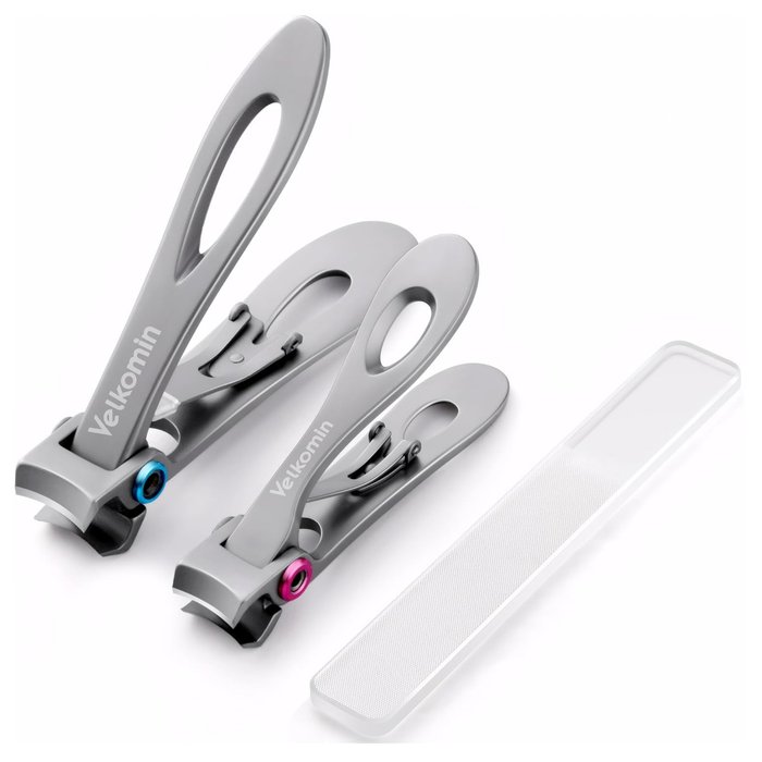 Toenail Fingernail Clippers Set - Wide Jaw Opening