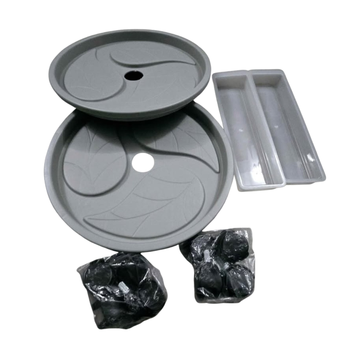 New 2 Plant Stand on Wheels - 12"