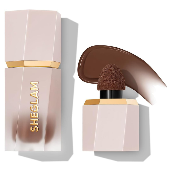 SHEGLAM Sun Sculpt Cool Toned Liquid Contour Stick Long Lasting Cream Bronzer Makeup - Earthy Sepia