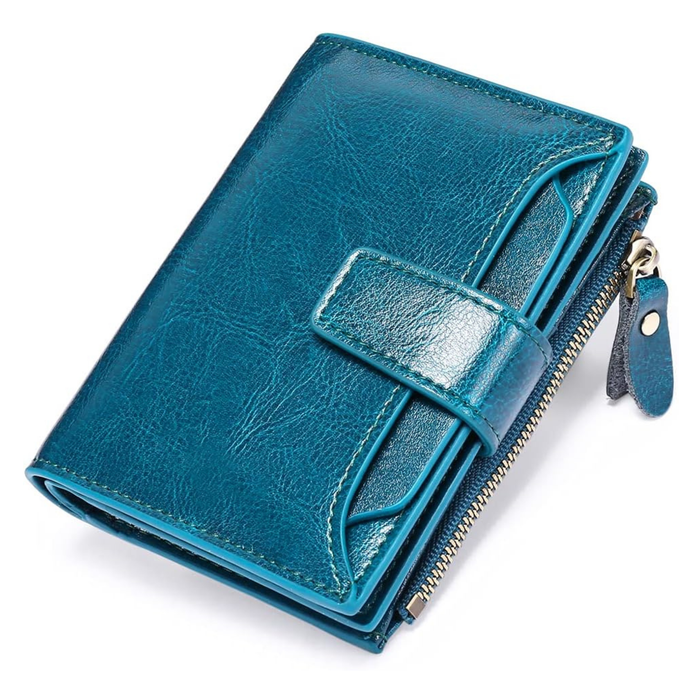 Wallet for Women Leather Bifold Compact RFID Blocking Small Womens Wallet Purse