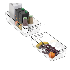 2 clear kitchen bin organizer 12"x6.2"x3.4"