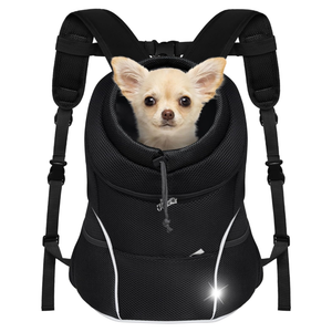 Dog Front Carrier Backpack, Adjustable Breathable Pet Carrier for Small Dogs