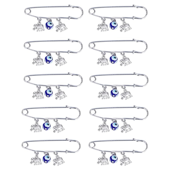 10PCS Evil Eye Brooch Pins Good Luck Lapel Pins
