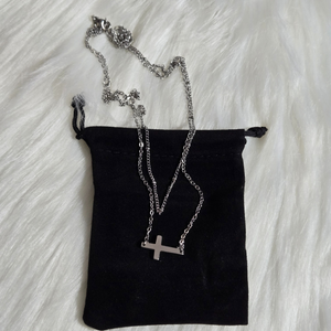 Double Cross Necklace