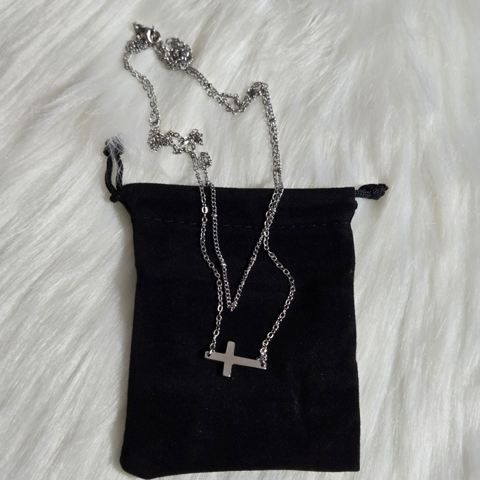 Double Cross Necklace