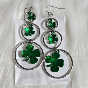 St Patrick's Day Dangle Earrings
