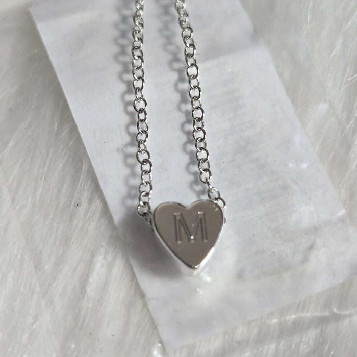 Silver Bracelet With Initials "M"