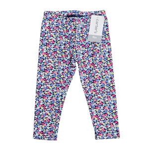 NWT | Carter's Baby Girl Navy Multicolor Floral Stretch Leggings | 9 Months