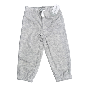 NWT Carter's Baby Girl Heather Gray Fleece-Feel Pull-On Jogger Pants | 24 Months