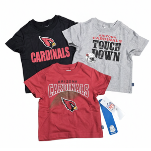 NWT | Arizona Cardinals Gerber 3-Pack NFL Graphic T-Shirt Set | 12M